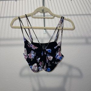 Forever 21 floral crop top